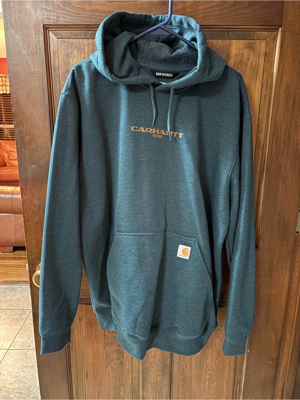 Carhartt Teal Green Pullover Hoodie NWOT